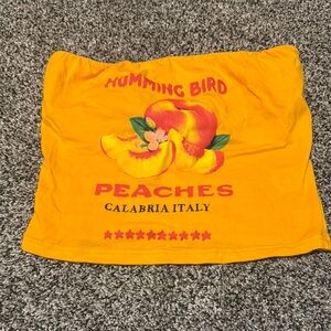 Humming Bird Peaches Yellow Top